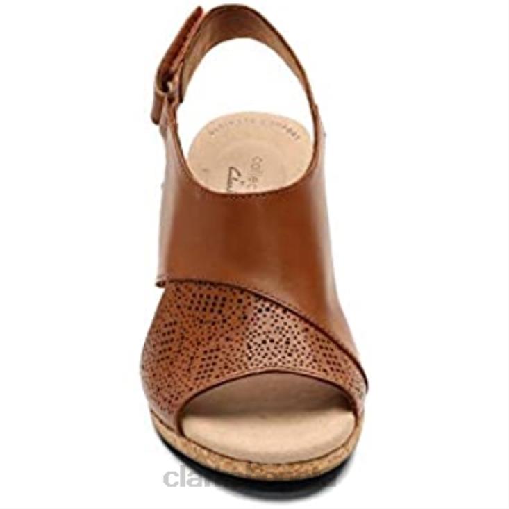 Clarks 0DX8L1450 Sandalia clarks lafley joy mujer marrón 105 m mujer