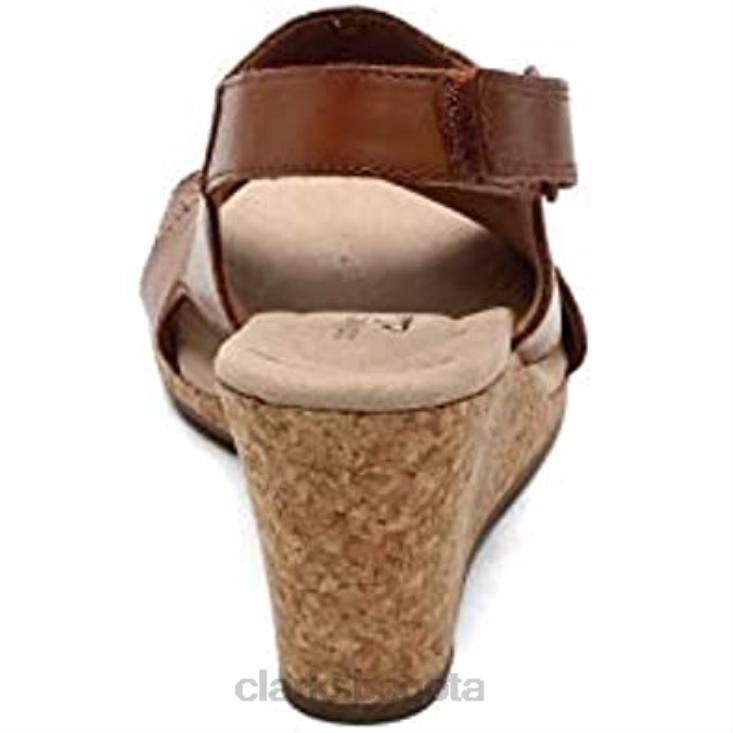 Clarks 0DX8L1450 Sandalia clarks lafley joy mujer marrón 105 m mujer