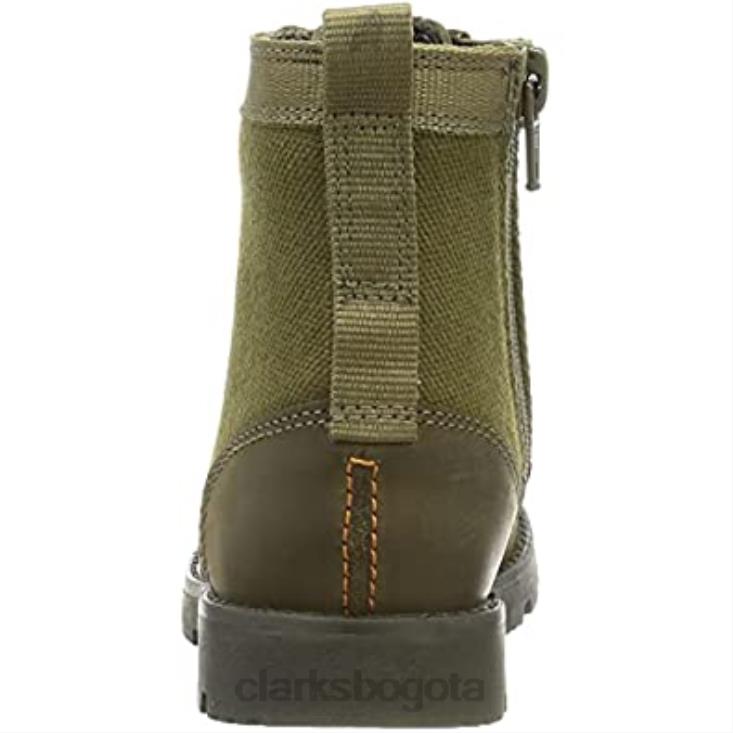 Clarks 0DX8L1458 Botas clarks heath chard t de media pantorrilla para niño de cuero caqui niños cuero caqui