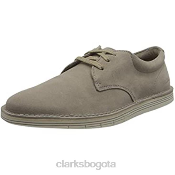 Clarks 0DX8L1459 Zapatilla clarks forge vibe de gamuza color piedra para hombre hombres gamuza piedra
