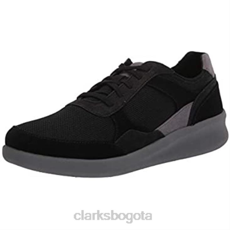 Clarks 0DX8L1460 Zapatilla de mujer Sillian 20 con cordones de textil negro clarks mujer textil negro