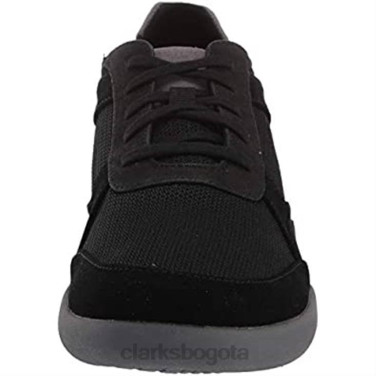 Clarks 0DX8L1460 Zapatilla de mujer Sillian 20 con cordones de textil negro clarks mujer textil negro