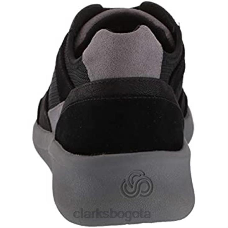 Clarks 0DX8L1460 Zapatilla de mujer Sillian 20 con cordones de textil negro clarks mujer textil negro