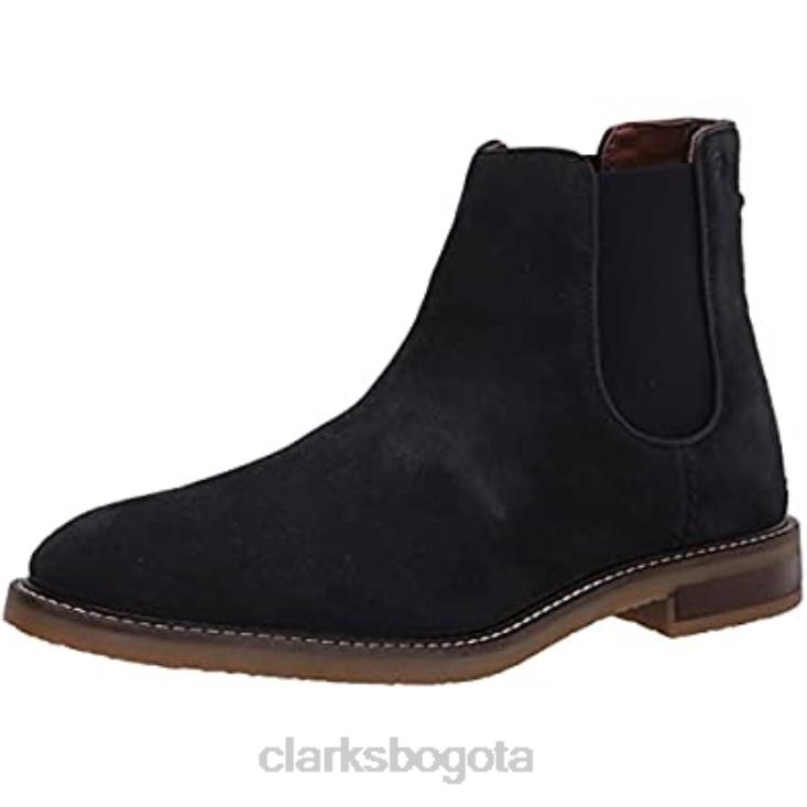 Clarks 0DX8L1461 bota chelsea jaxen para hombre clarks ante azul marino hombres gamuza azul marino
