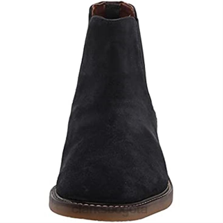 Clarks 0DX8L1461 bota chelsea jaxen para hombre clarks ante azul marino hombres gamuza azul marino