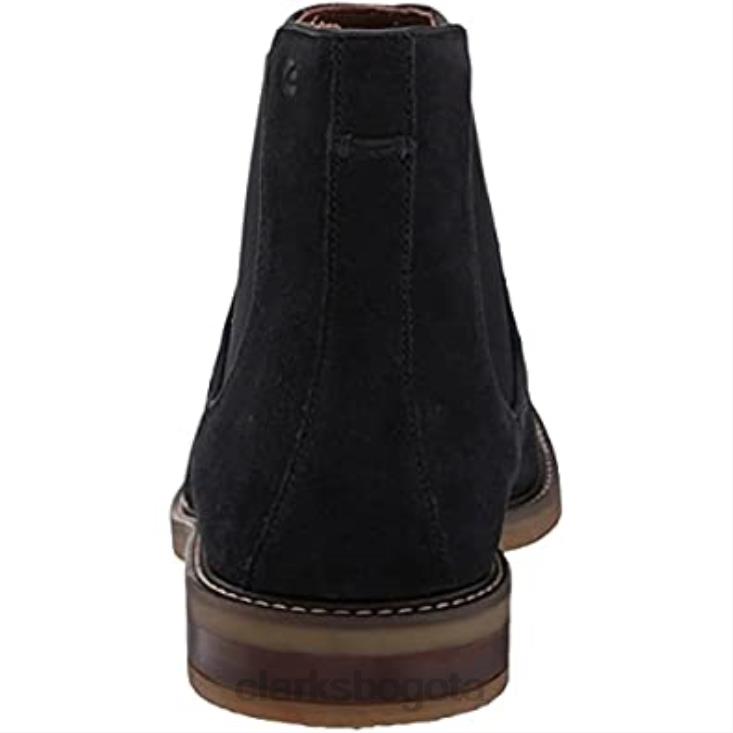 Clarks 0DX8L1461 bota chelsea jaxen para hombre clarks ante azul marino hombres gamuza azul marino