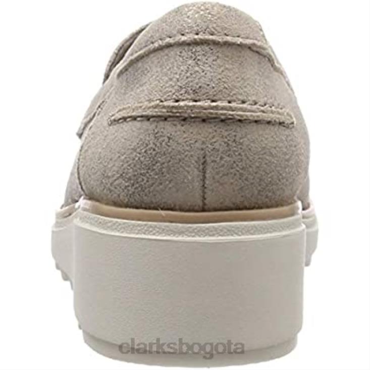Clarks 0DX8L1462 mocasines sharon ranch pen ny para mujer peltre beige clarks mujer peltre beige