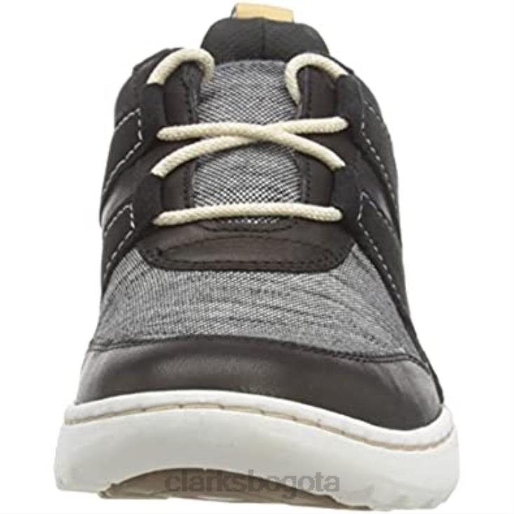 Clarks 0DX8L1463 zapatilla de encaje teagan para mujer clarks negro mujer negro