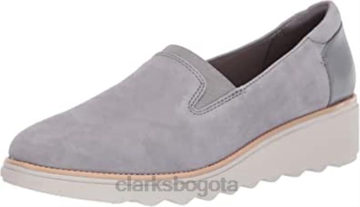 Clarks 0DX8L1467 Mocasines clarks sharon dolly de ante gris claro para mujer mujer ante gris claro
