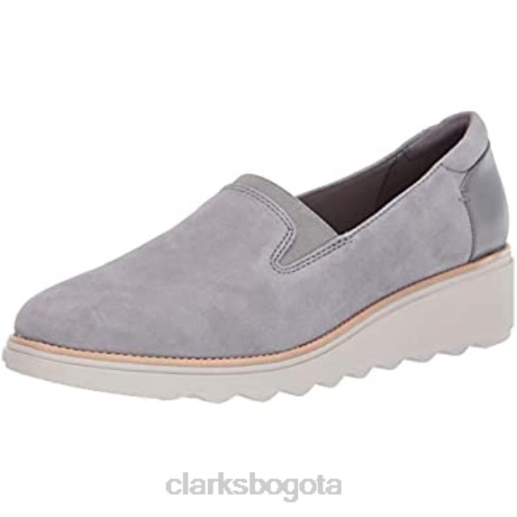 Clarks 0DX8L1467 Mocasines clarks sharon dolly de ante gris claro para mujer mujer ante gris claro