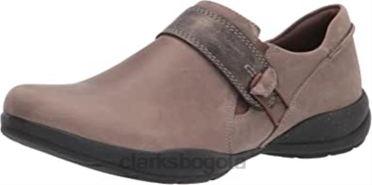 Clarks 0DX8L1471 mocasines clarks roseville dot combi color topo oscuro para mujer mujer combi topo oscuro
