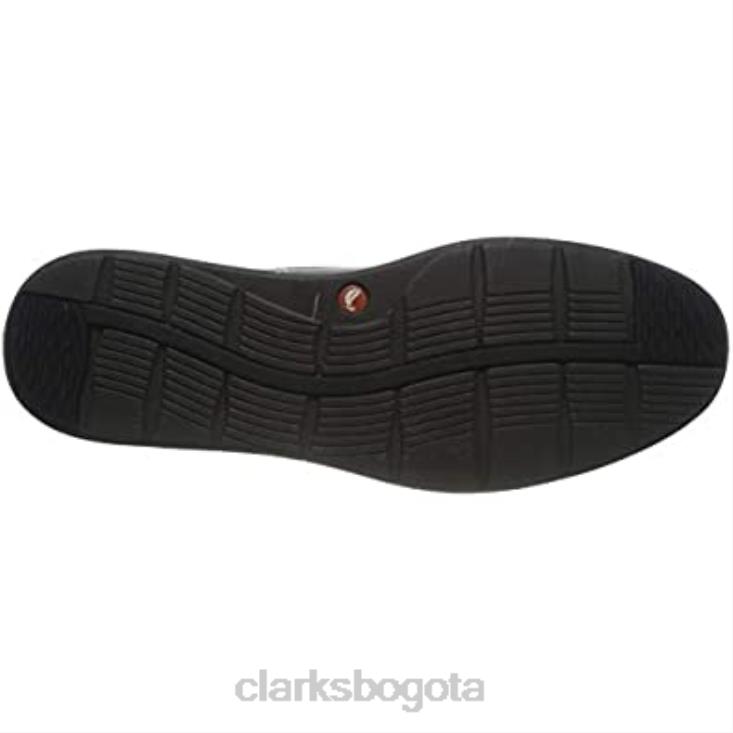 Clarks 0DX8L1475 Zapatos Oxford planos Clarks Un Abode Facility de cuero color canela oscuro para hombre hombres cuero bronceado oscuro