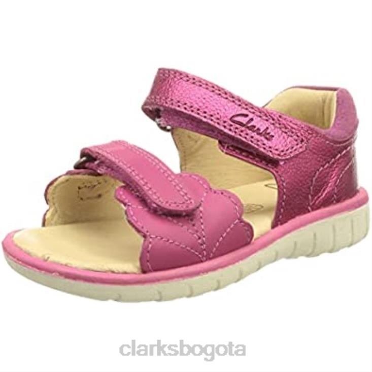 Clarks 0DX8L1476 sandalia niña roam wing t piel rosa clarks niños cuero rosa