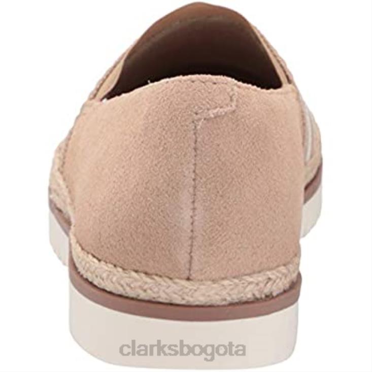 Clarks 0DX8L1478 mocasín serena paige mujer plano arena textil ante combi clarks mujer combi ante textil arena
