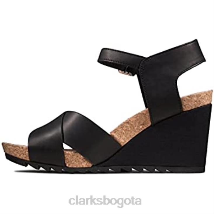 Clarks 0DX8L1479 clarks flex sol negros unisexo cuero negro cuero negro