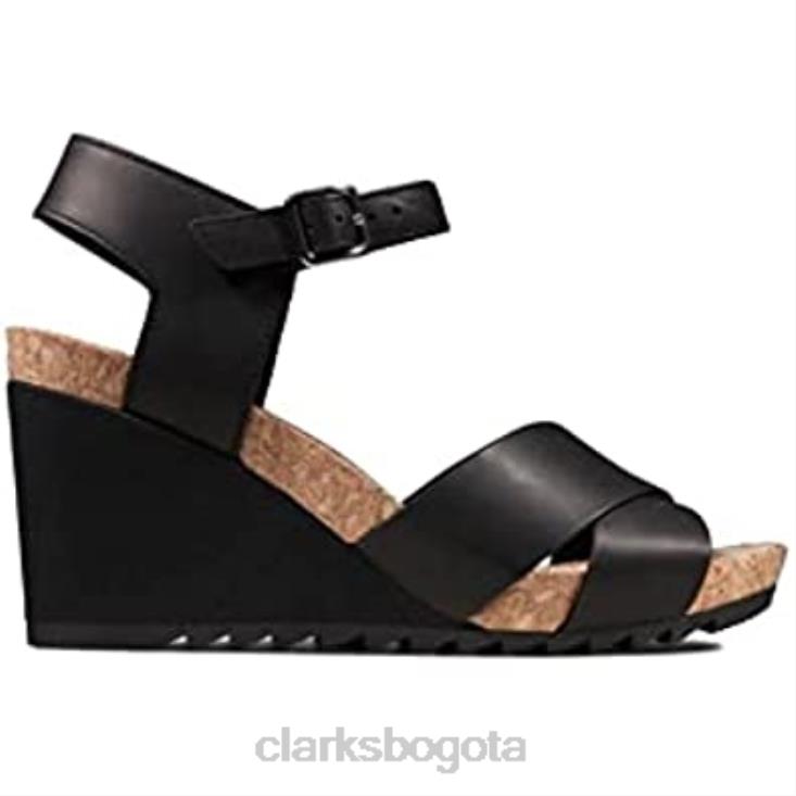 Clarks 0DX8L1479 clarks flex sol negros unisexo cuero negro cuero negro