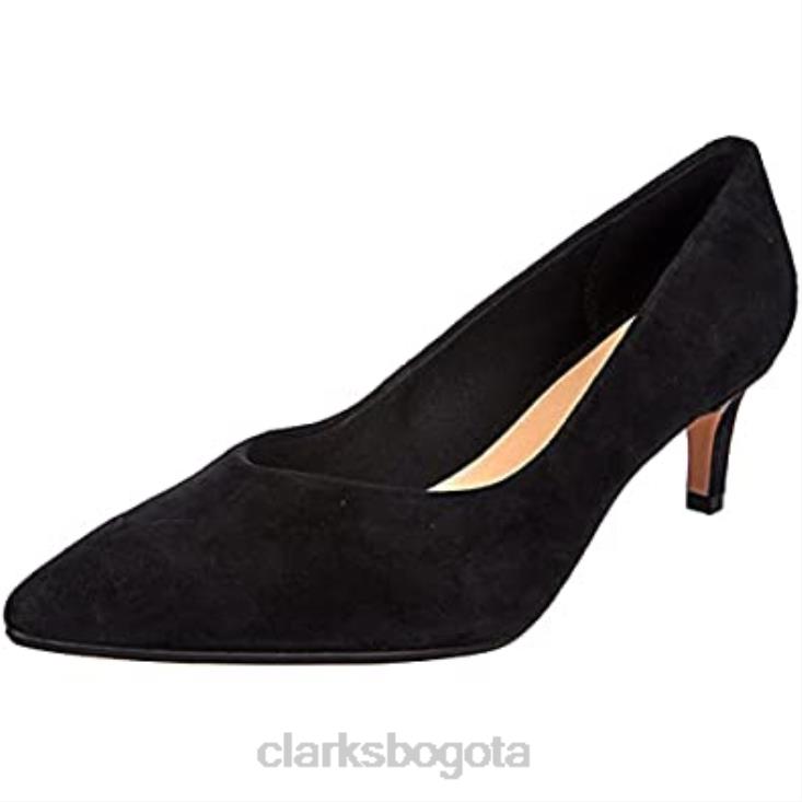 Clarks 0DX8L1480 Zapatos de tacón cerrados Clarks Laina 55 Court para mujer en negro mujer negro
