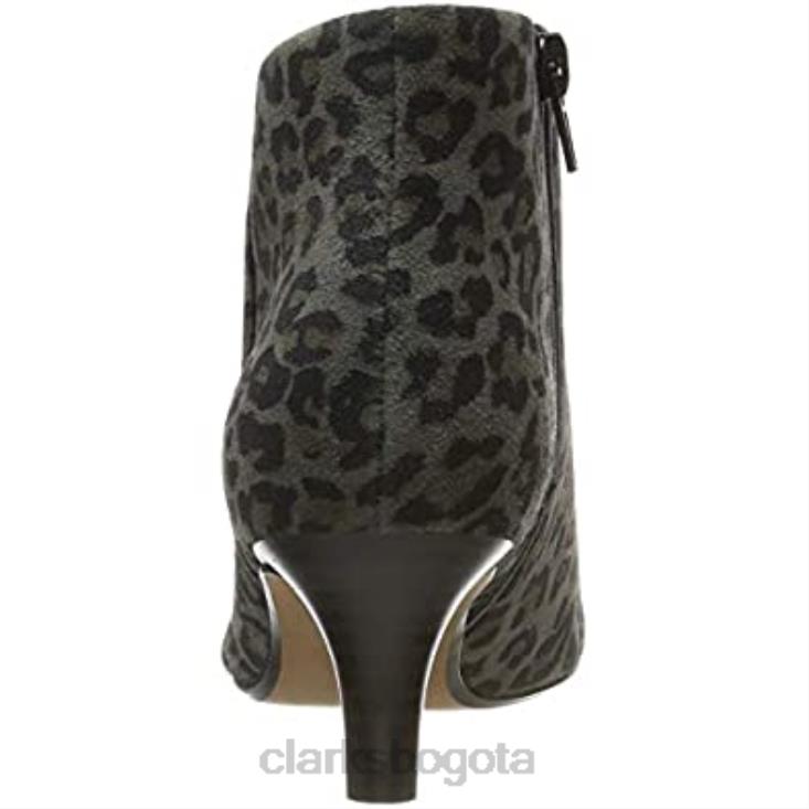 Clarks 0DX8L1482 Botas clarks linvale sea destalonadas para mujer multicolor mujer peineta con estampado de leopardo multicolor peineta con estampado de leopardo