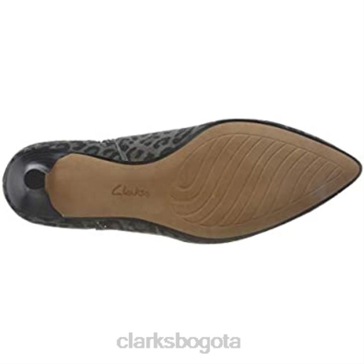 Clarks 0DX8L1482 Botas clarks linvale sea destalonadas para mujer multicolor mujer peineta con estampado de leopardo multicolor peineta con estampado de leopardo
