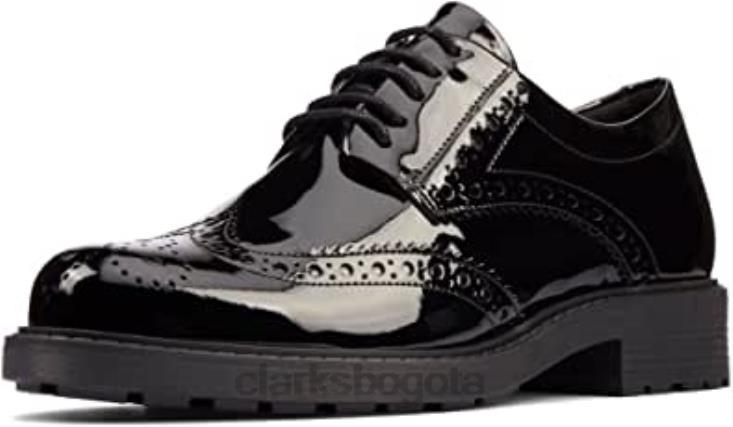 Clarks 0DX8L149 orinoco 2 limit oxford clarks negro pat para mujer mujer