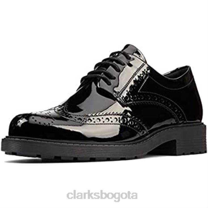 Clarks 0DX8L149 orinoco 2 limit oxford clarks negro pat para mujer mujer