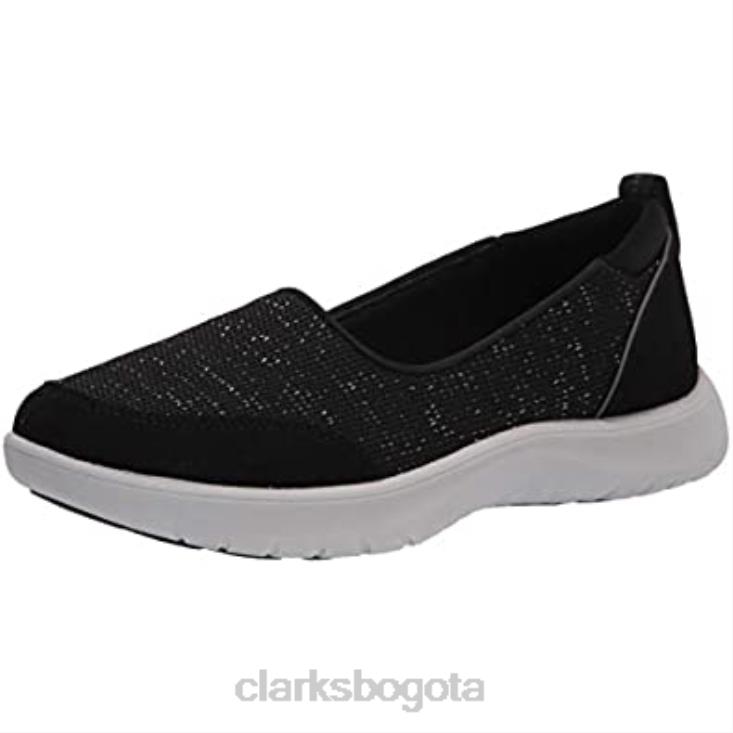 Clarks 0DX8L1495 Zapatilla Adella Blush Mujer Clarks Negro Textil mujer