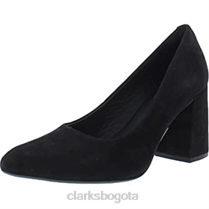 Clarks 0DX8L15 salón de mujer laina 85 court clarks ante negro mujer ante negro