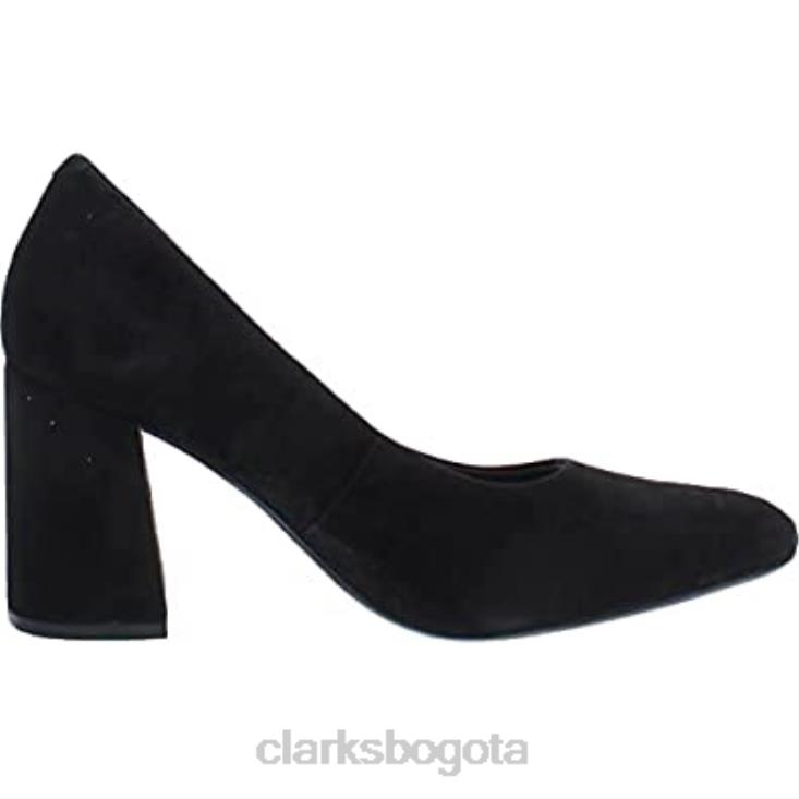 Clarks 0DX8L15 salón de mujer laina 85 court clarks ante negro mujer ante negro