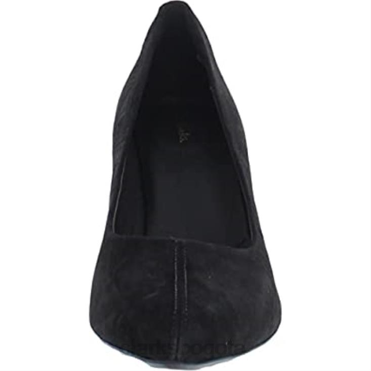 Clarks 0DX8L15 salón de mujer laina 85 court clarks ante negro mujer ante negro