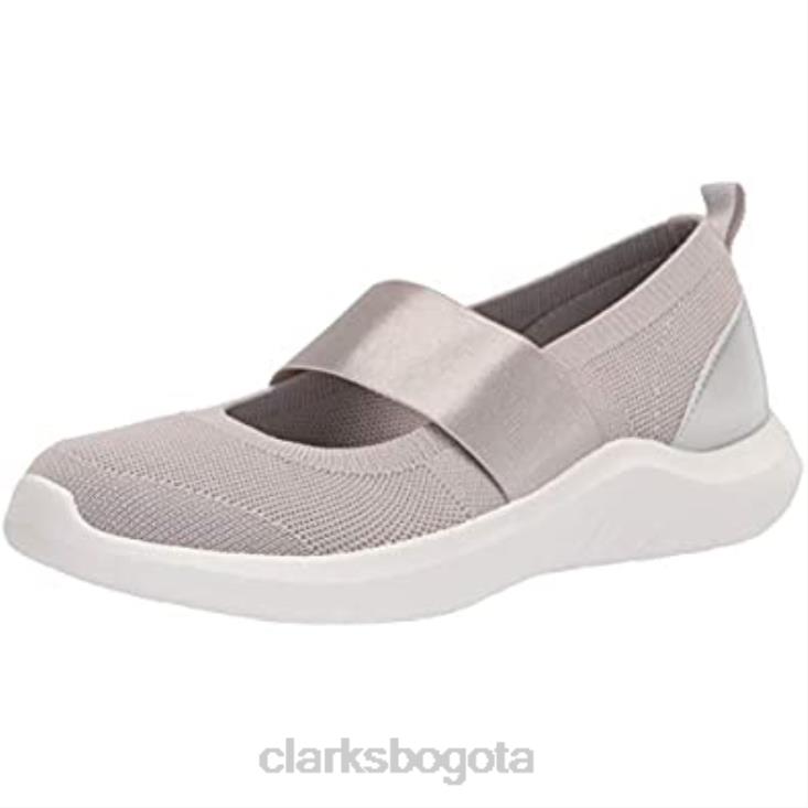 Clarks 0DX8L1501 Zapatilla clarks nova sol para mujer de punto gris claro mujer punto gris claro