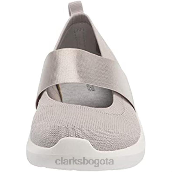 Clarks 0DX8L1501 Zapatilla clarks nova sol para mujer de punto gris claro mujer punto gris claro