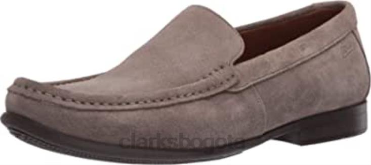 Clarks 0DX8L1503 claude plaloafer clarks ante salvia para hombre hombres gamuza salvia