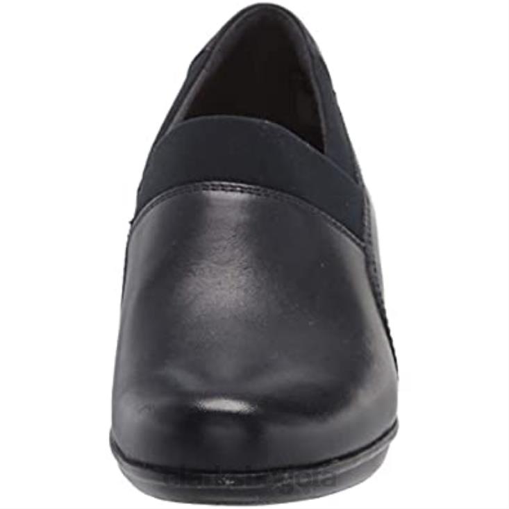 Clarks 0DX8L1509 mocasín emslie summit para mujer clarks combinación textil de cuero azul marino mujer combi textil cuero marino