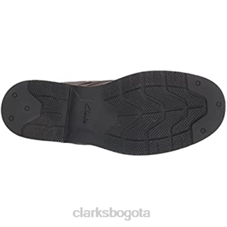 Clarks 0DX8L1510 botas chukka morris peak impermeables para hombre cuero gris clarks hombres cuero gris