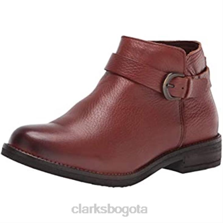 Clarks 0DX8L1514 Bota de moda Clarks demi tono para mujer ante británico color canela mujer gamuza bronceada británica