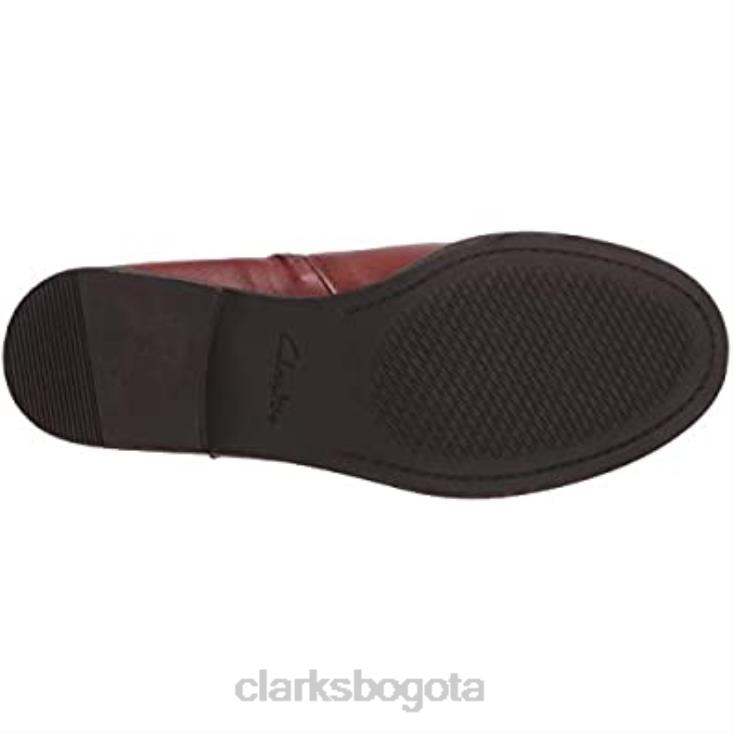 Clarks 0DX8L1514 Bota de moda Clarks demi tono para mujer ante británico color canela mujer gamuza bronceada británica