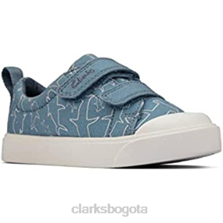 Clarks 0DX8L1518 ciudad brillante niño infantil zapatos de lona clarks niños
