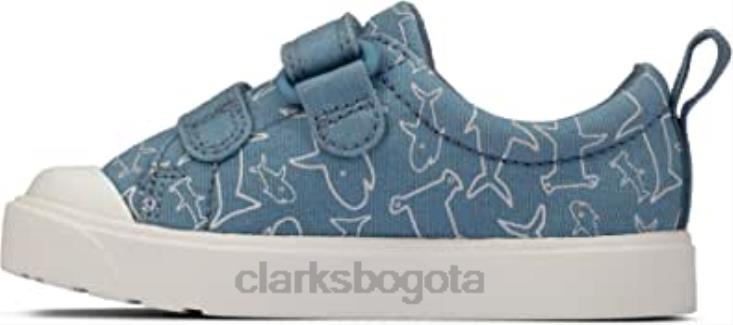 Clarks 0DX8L1520 zapatos de lona clarks city bright para niño niños