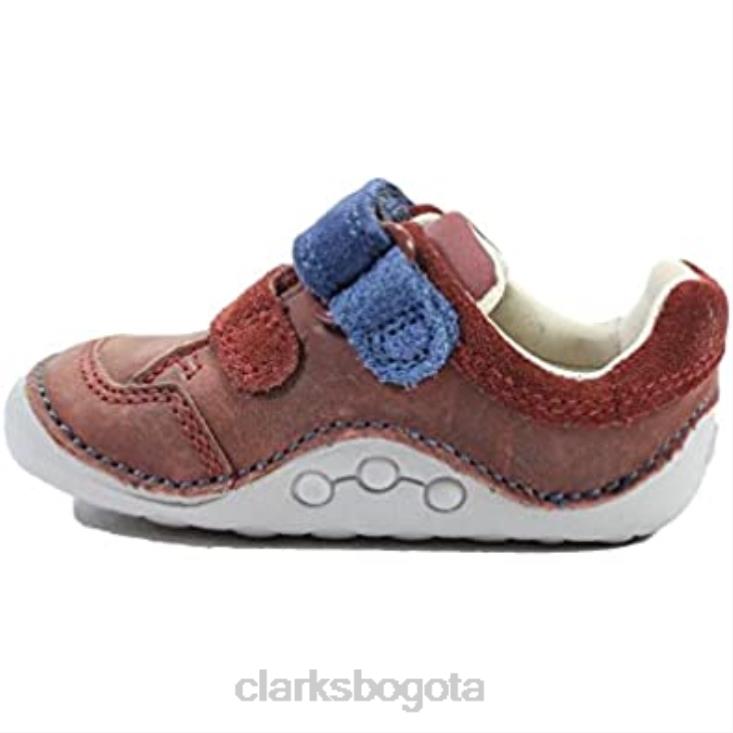 Clarks 0DX8L153 Zapatos pre andadores para niños de cuero marrón clarks ti ny zakk niños