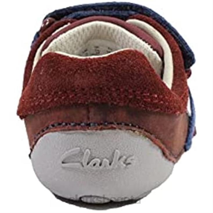 Clarks 0DX8L153 Zapatos pre andadores para niños de cuero marrón clarks ti ny zakk niños