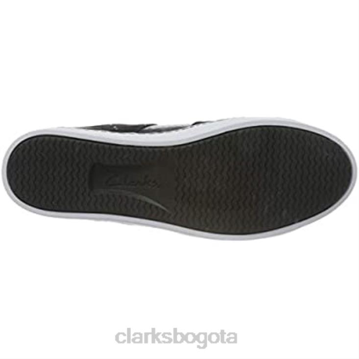 Clarks 0DX8L1533 Zapatilla Pawley Rilee para mujer Clarks Black Combi mujer