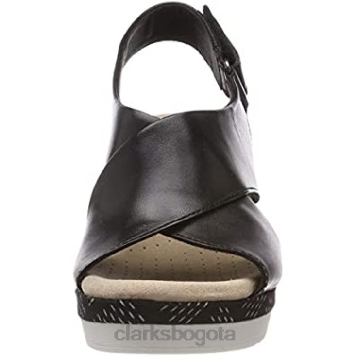 Clarks 0DX8L1535 sandalias con puntera cerrada cammy perla para mujer clarks negro mujer cuero negro