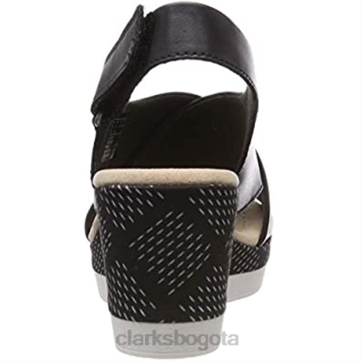 Clarks 0DX8L1535 sandalias con puntera cerrada cammy perla para mujer clarks negro mujer cuero negro