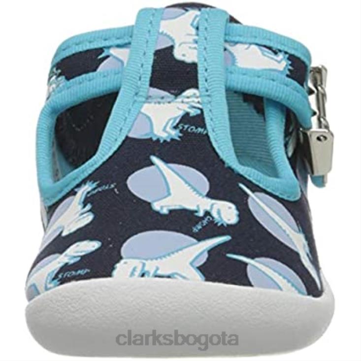 Clarks 0DX8L1536 azul marino interés interés marino clarks bebé niñas roamer sun t zapatillas bajas niño niños interés azul marino interés marino