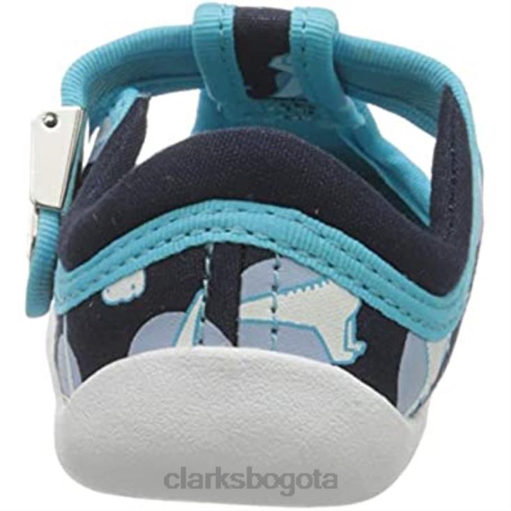 Clarks 0DX8L1536 azul marino interés interés marino clarks bebé niñas roamer sun t zapatillas bajas niño niños interés azul marino interés marino