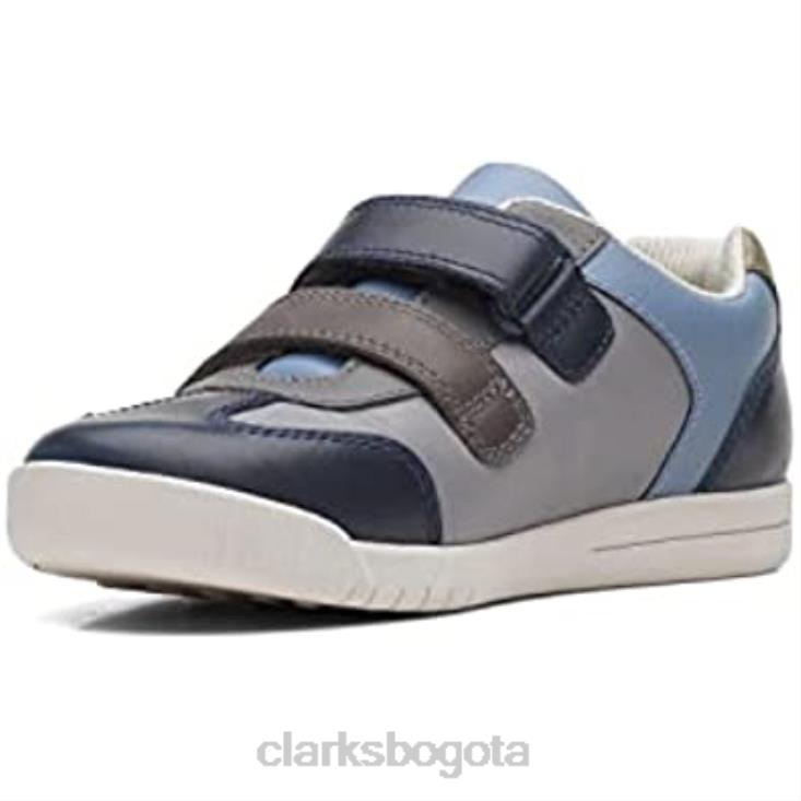 Clarks 0DX8L155 zapatos clarks den stripes de cuero para niños niños