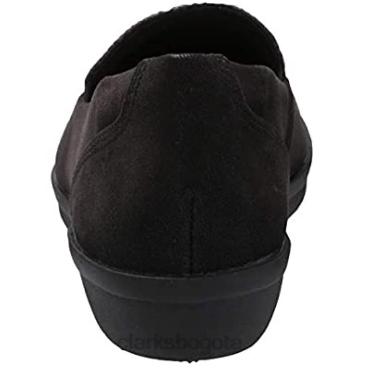 Clarks 0DX8L1554 Mocasín clarks ayla river negro estampado serpiente sintético mujer sintético estampado de serpiente negro
