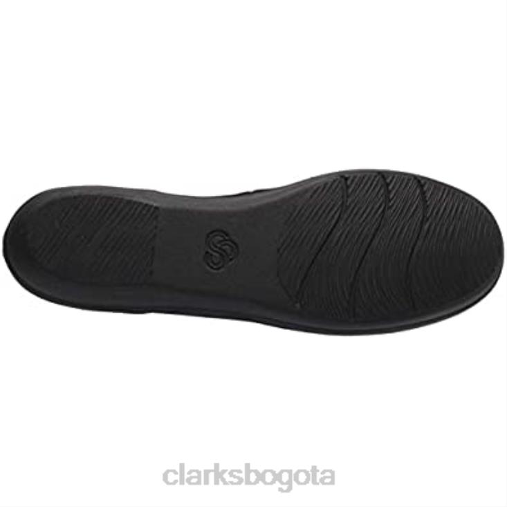 Clarks 0DX8L1554 Mocasín clarks ayla river negro estampado serpiente sintético mujer sintético estampado de serpiente negro