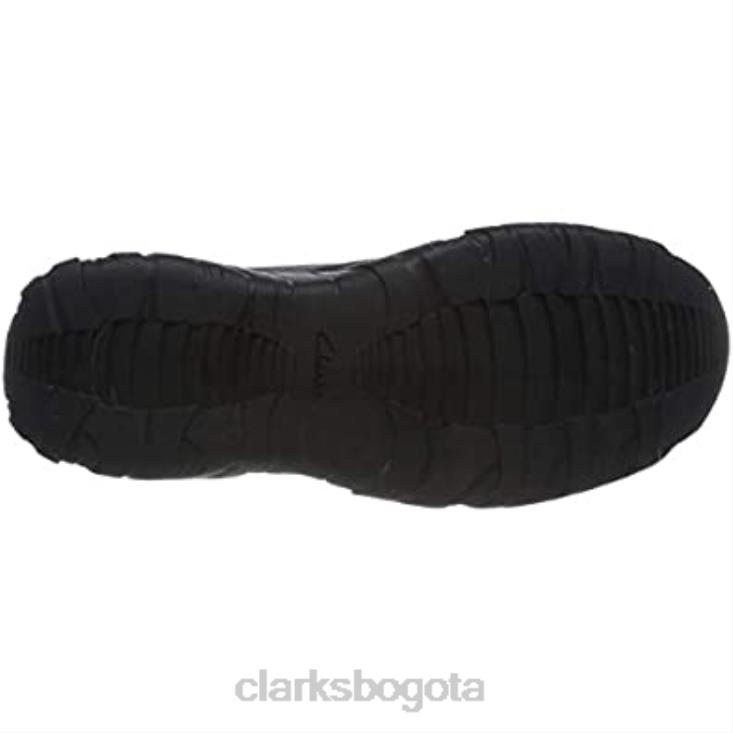 Clarks 0DX8L1559 zapato de senderismo clarks grove edge ii para hombre de cuero negro hombres cuero negro