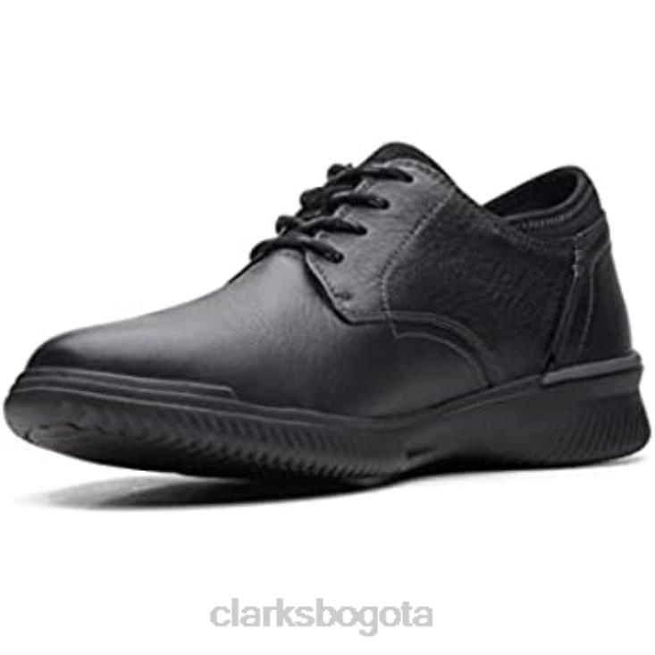 Clarks 0DX8L156 clarks donaway plaoxford de cuero negro para hombre hombres